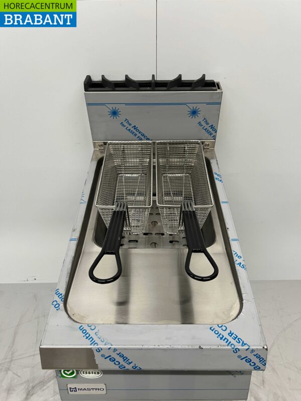 Stainless steel Mastro Fryer fryer 15 liters 15 kW GAS Catering - Image 4