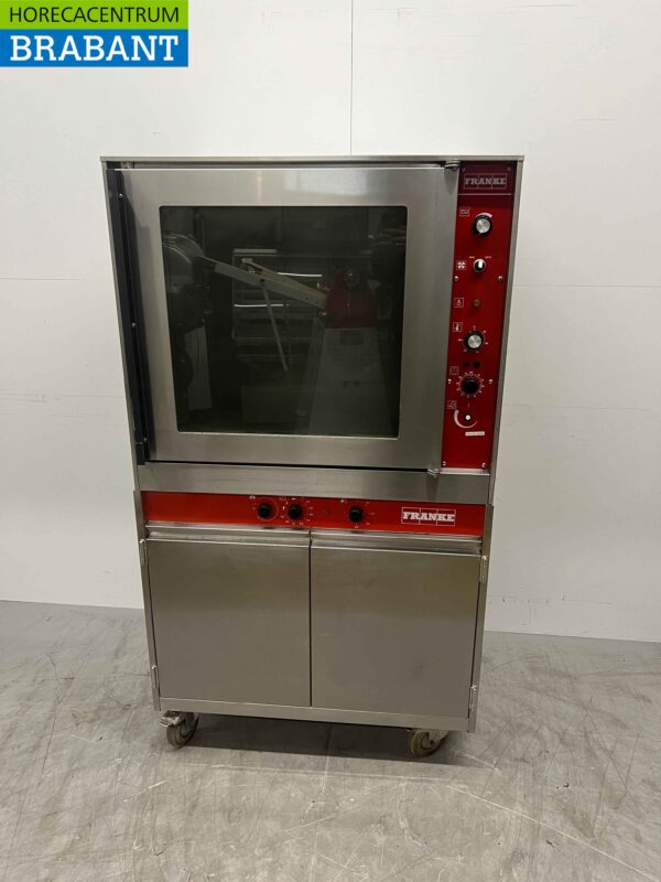 Stainless steel Mobile Franke Bake-off oven with proofing cabinet 60/40 cm 400V Horeca