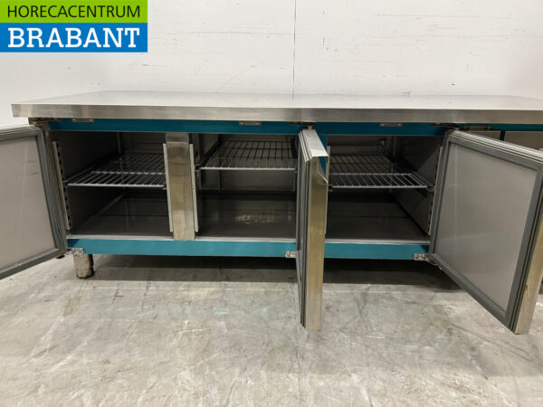 stainless steel Pelican Refrigerated Workbench Refrigerated base cabinet 3 doors 179,5 cm 230V Horeca - Image 4