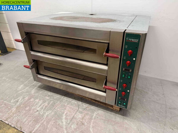 Stainless steel Cuppone TH12/30LX-C Double Pizza oven 2 x 6 pizzas 400V Horeca - Image 2