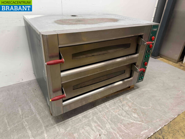 Stainless steel Cuppone TH12/30LX-C Double Pizza oven 2 x 6 pizzas 400V Horeca - Image 3