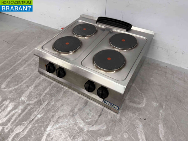 Stainless steel Metos 4 burner electric stove stove 80 cm 400V Horeca - Image 4